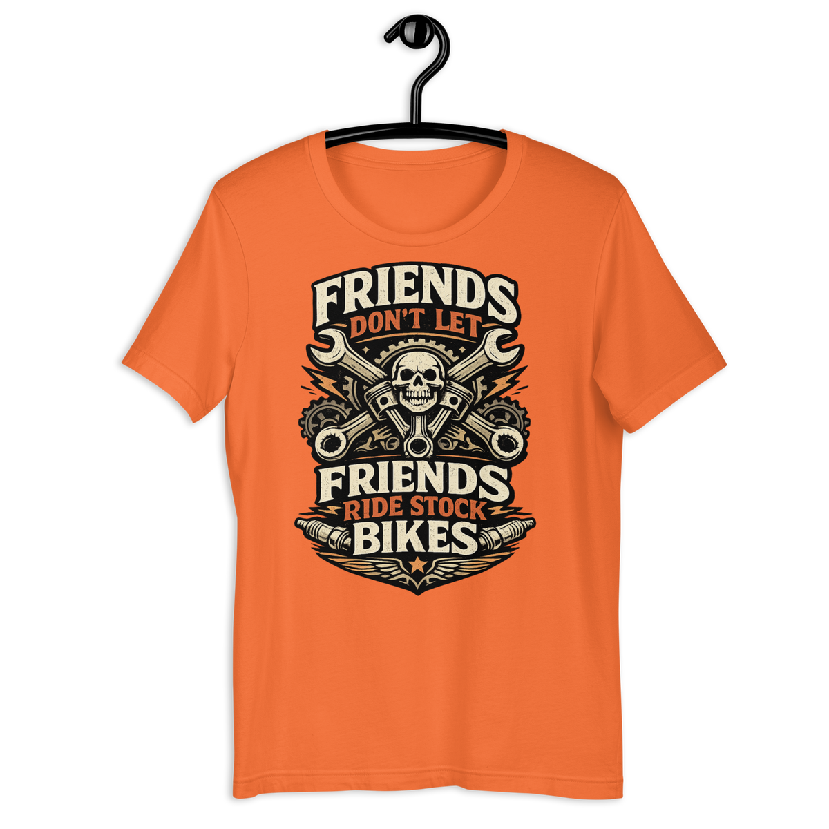 Biker motorcycle graphic t-shirt product image