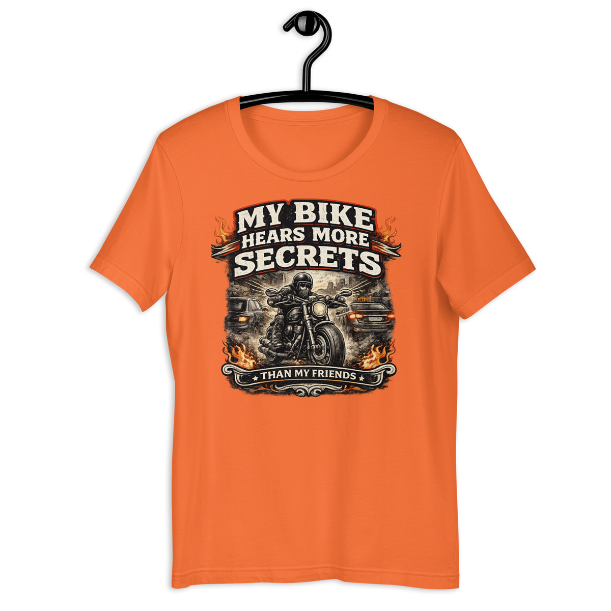 Biker motorcycle graphic t-shirt product image