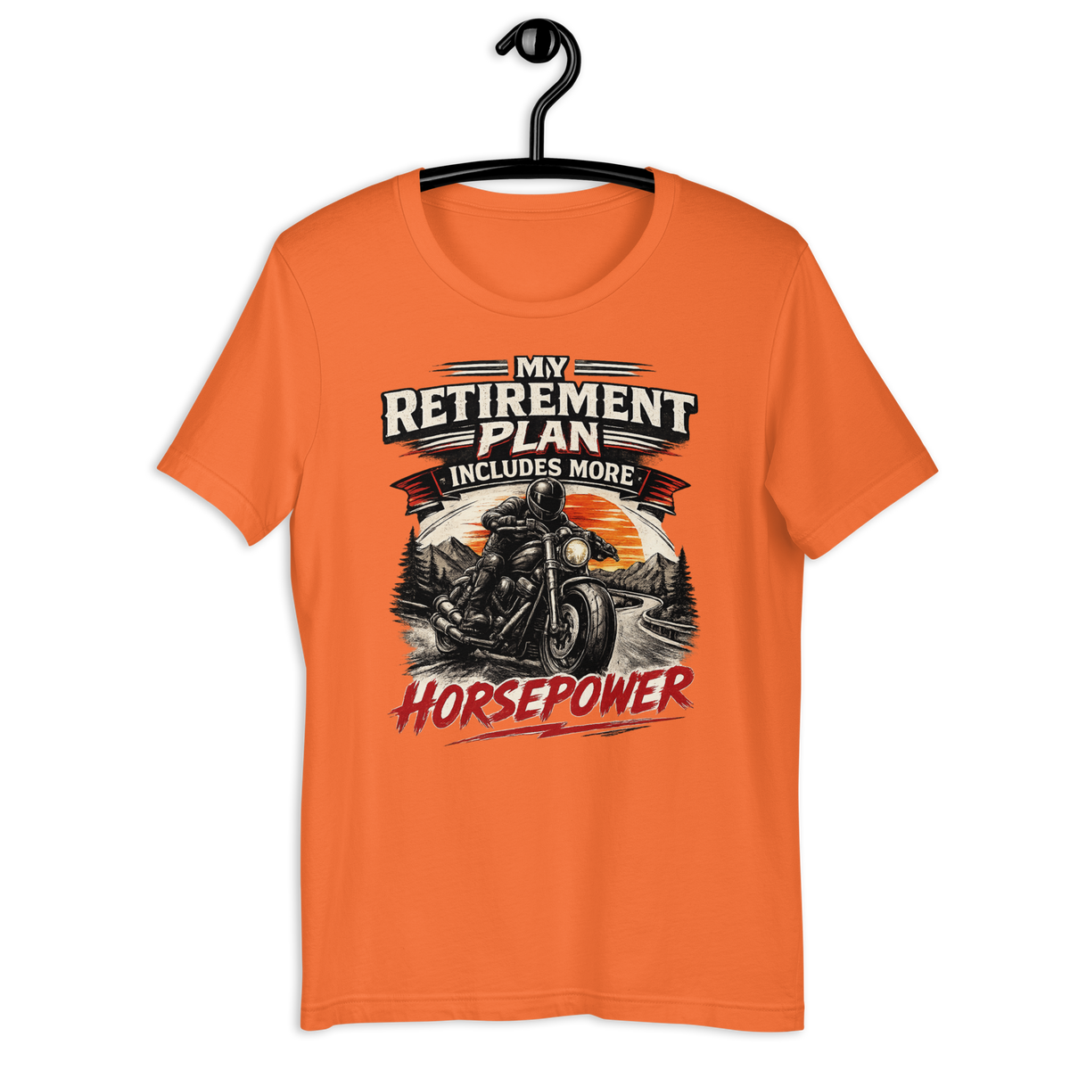 Biker motorcycle graphic t-shirt product image