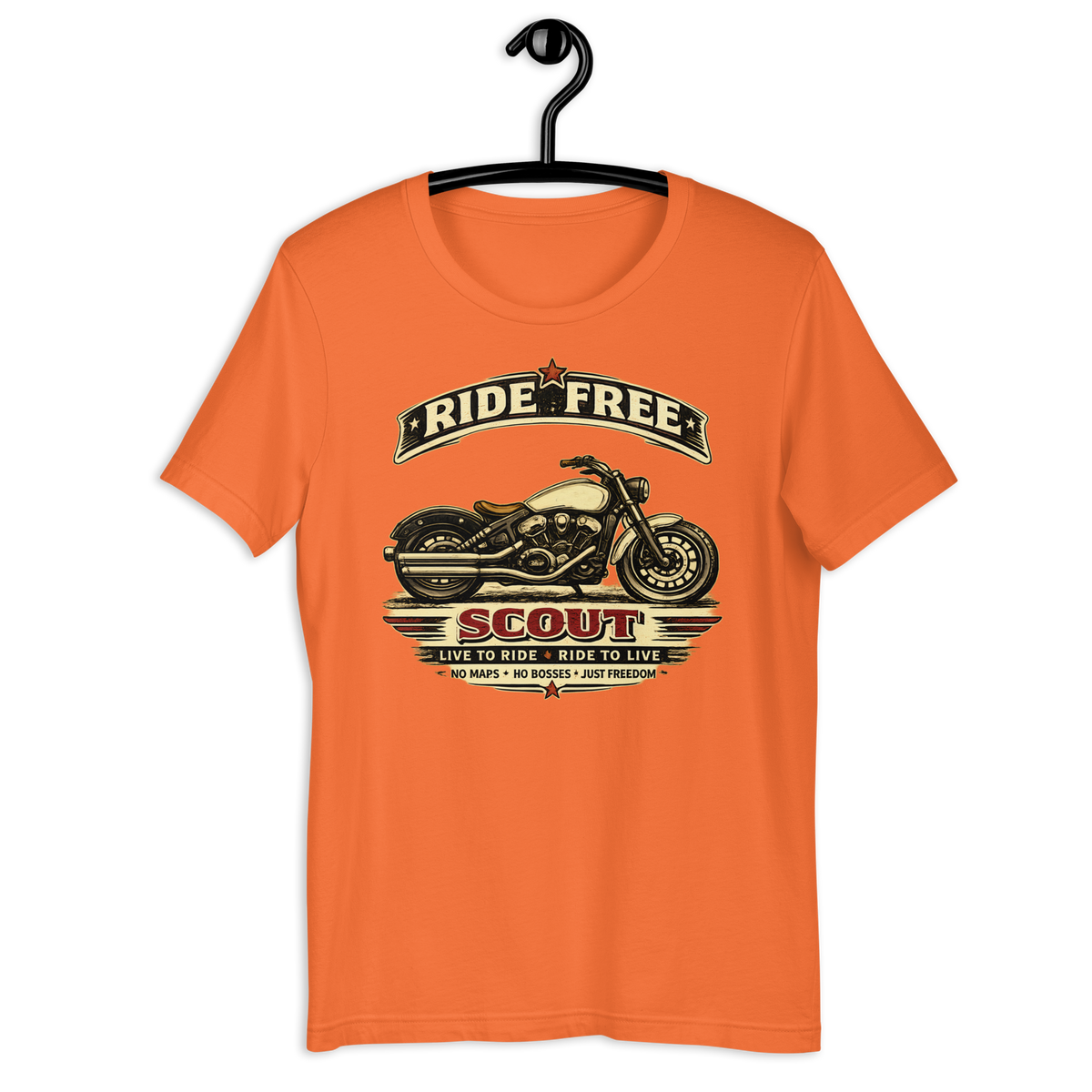Unisex Indian Scout Ride Free Motorcycle Graphic Tee product image