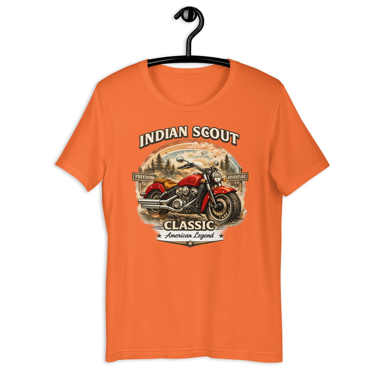 Unisex Indian Scout Classic American Legend Motorcycle Graphic Tee product image