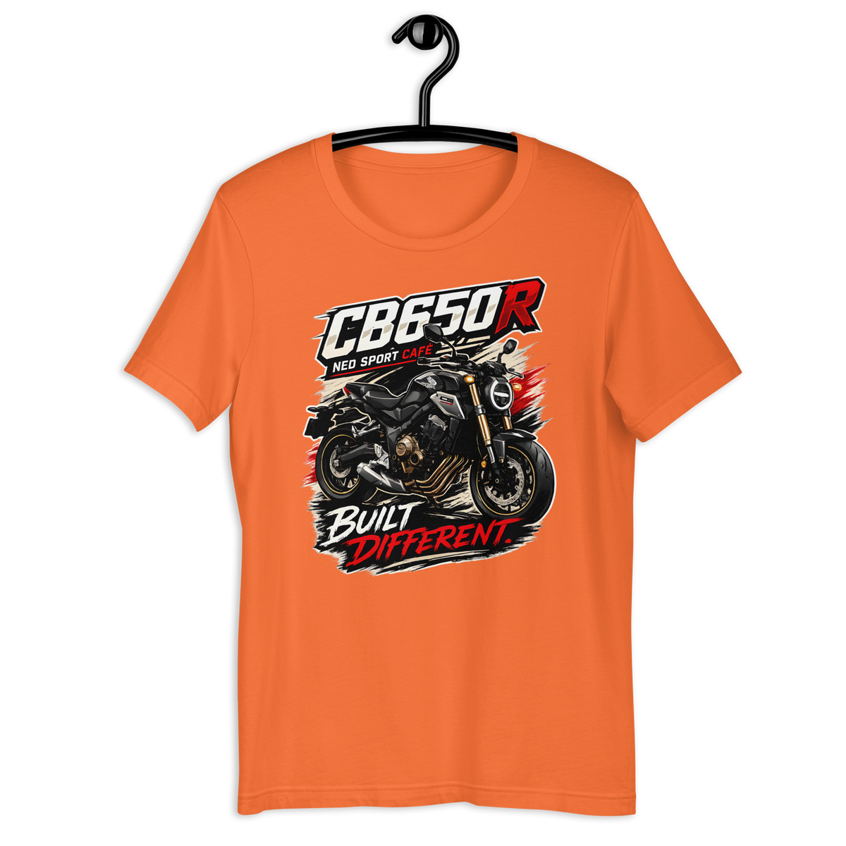 Unisex CB650R Built Different Honda Motorcycle Graphic Tee product image
