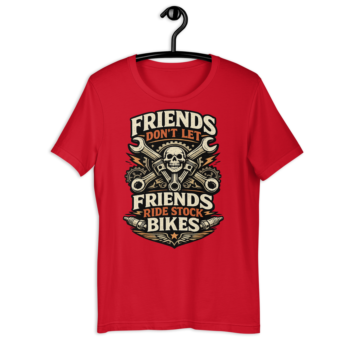 Biker motorcycle graphic t-shirt product image
