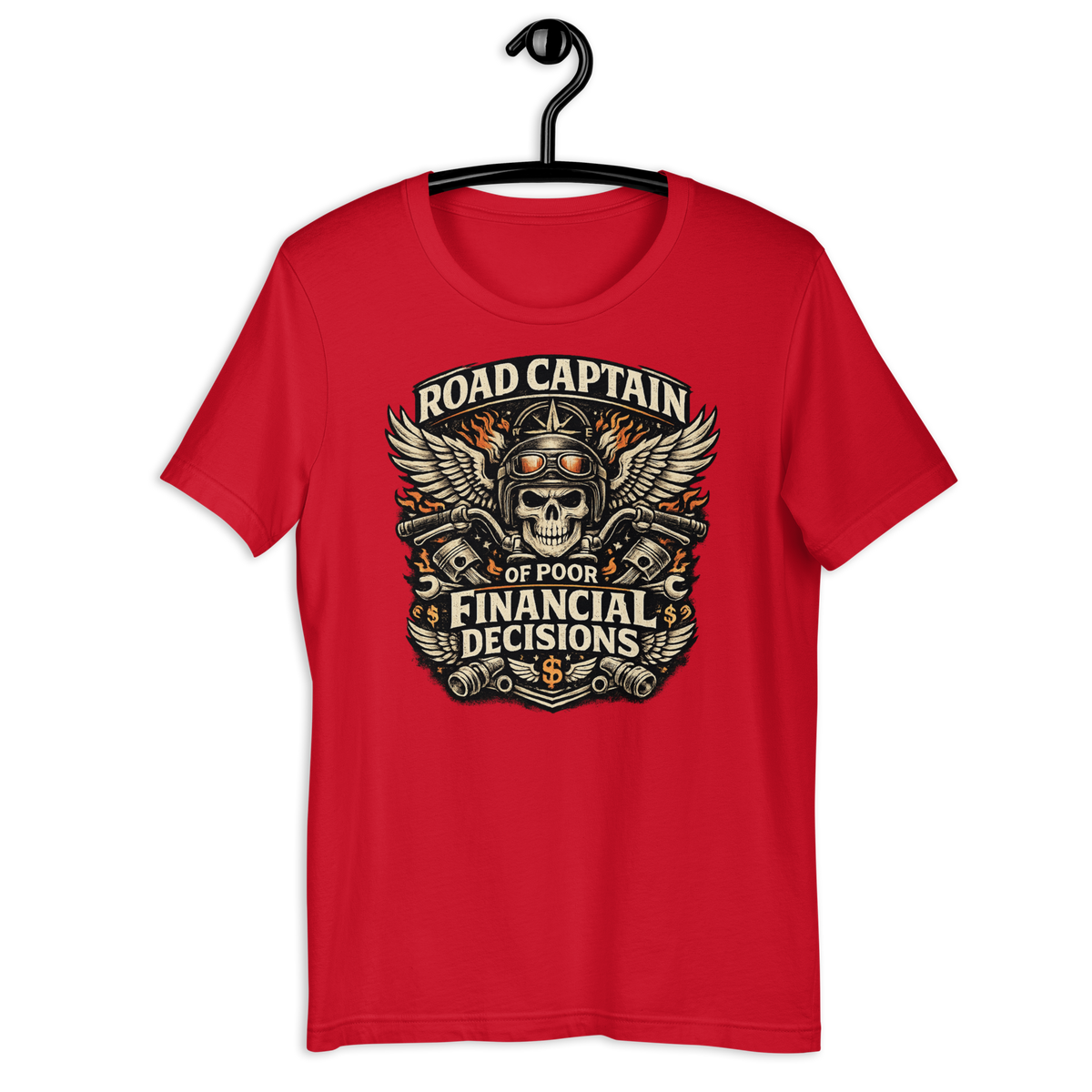 Biker motorcycle graphic t-shirt product image