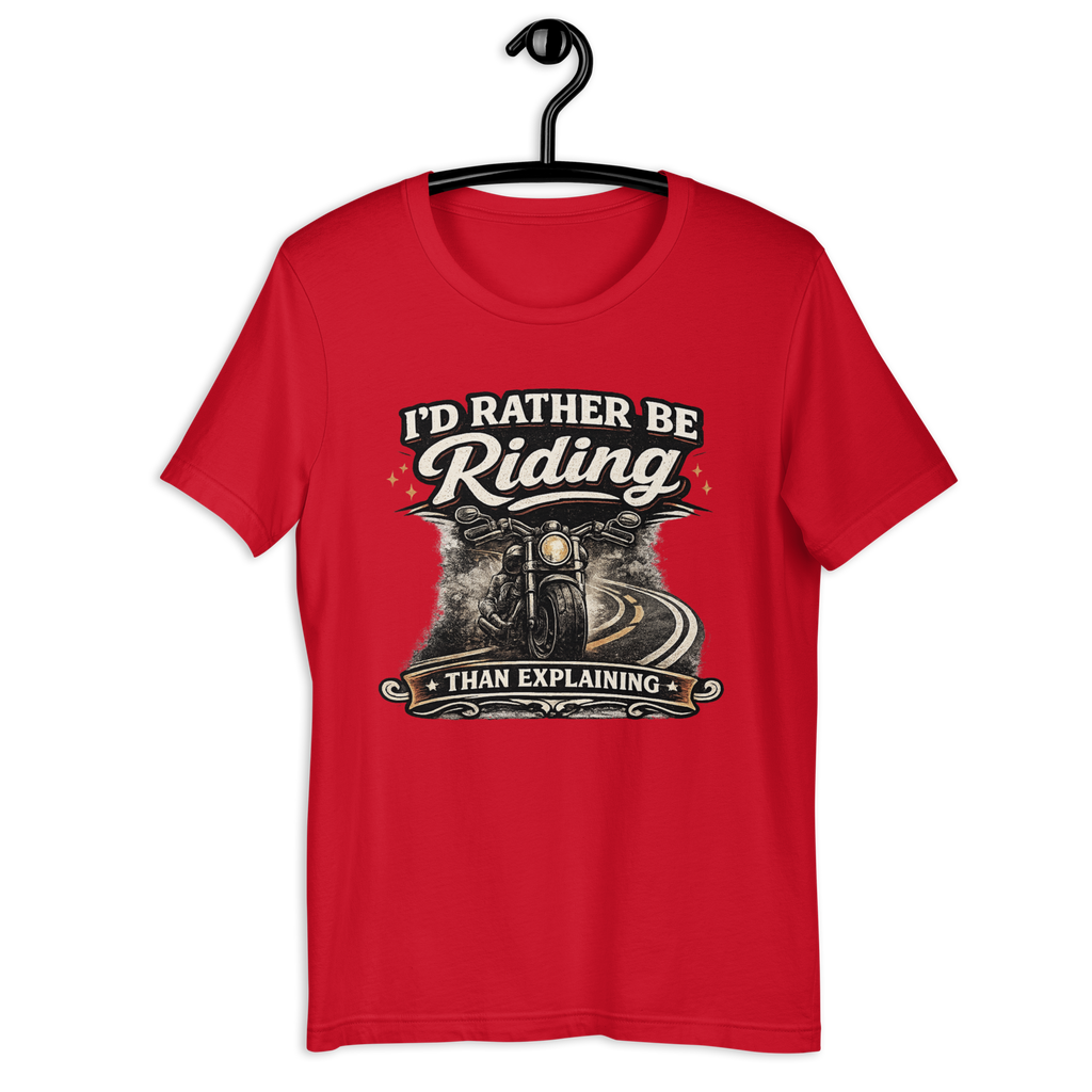 Biker motorcycle graphic t-shirt product image