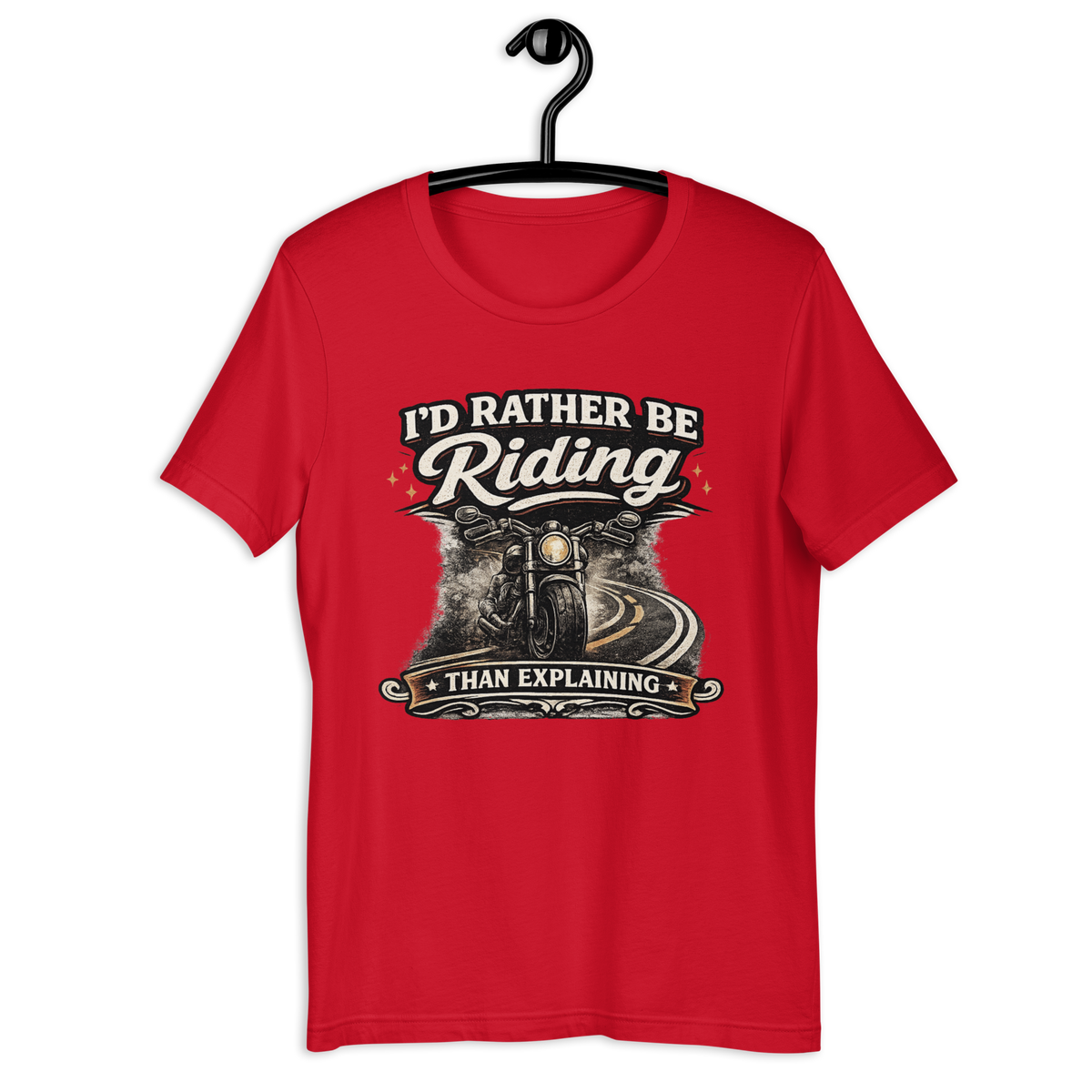 Biker motorcycle graphic t-shirt product image