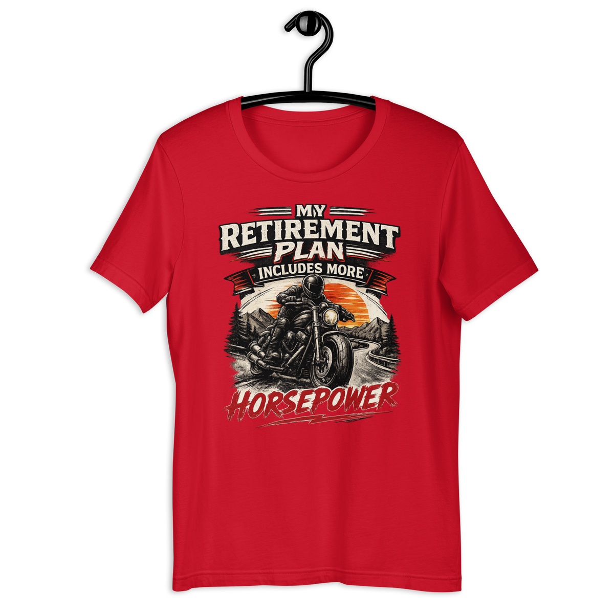 Biker motorcycle graphic t-shirt product image