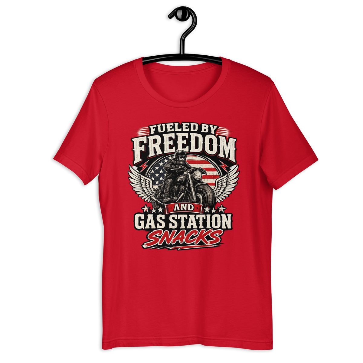 Biker motorcycle graphic t-shirt product image
