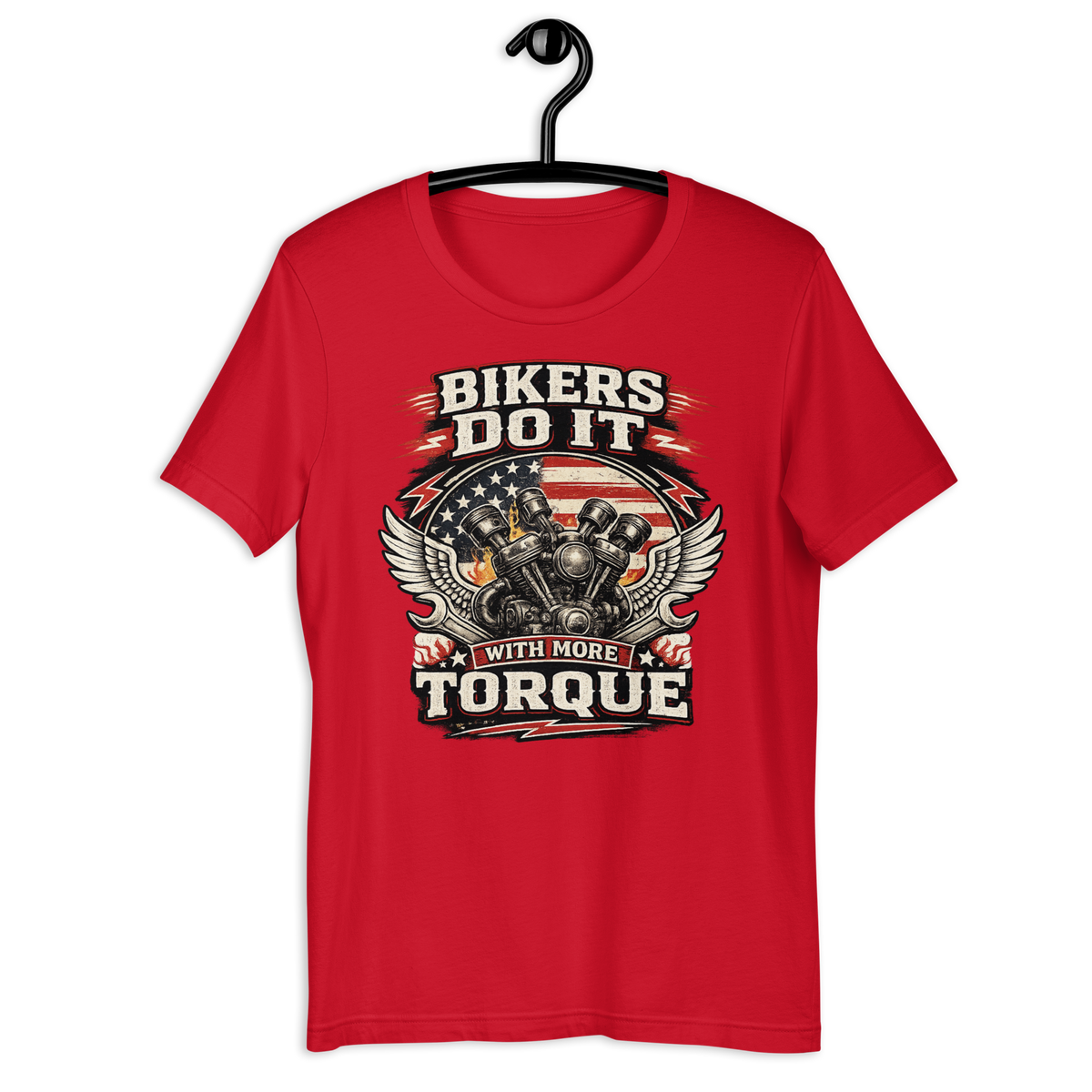 Biker motorcycle graphic t-shirt product image