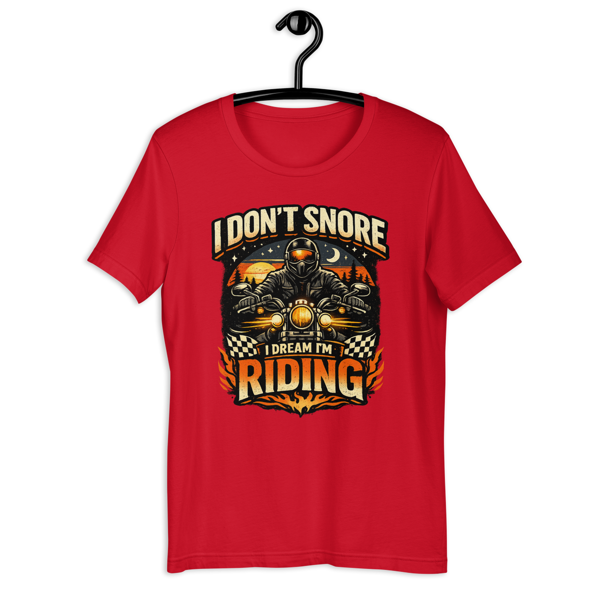 Biker motorcycle graphic t-shirt product image