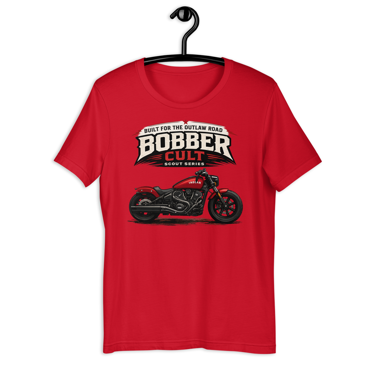 Biker motorcycle graphic t-shirt product image