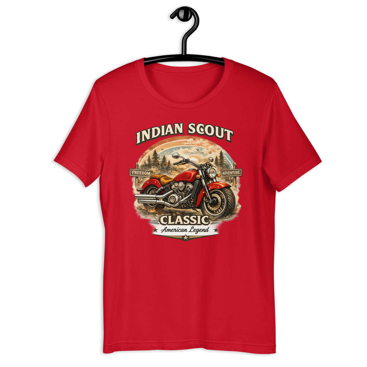 Unisex Indian Scout Classic American Legend Motorcycle Graphic Tee product image