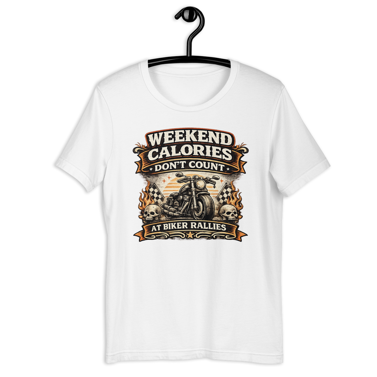 Biker motorcycle graphic t-shirt product image