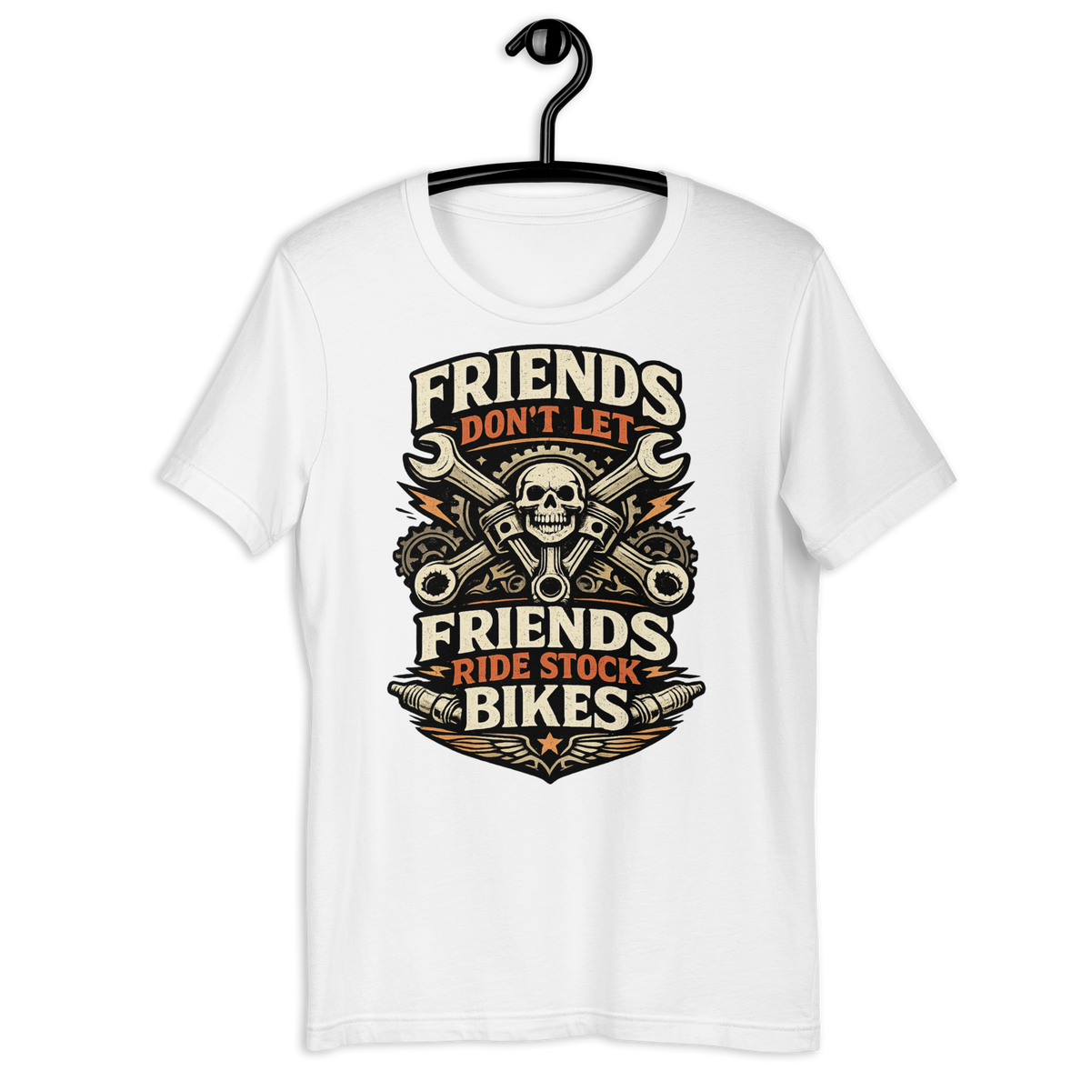 Biker motorcycle graphic t-shirt product image