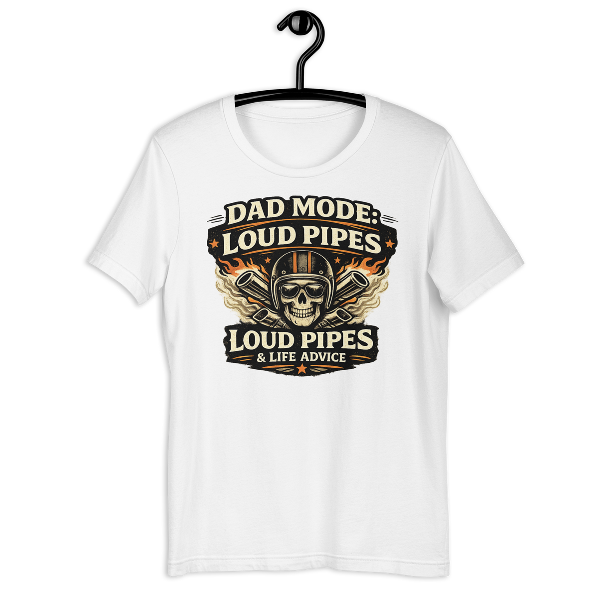 Biker motorcycle graphic t-shirt product image