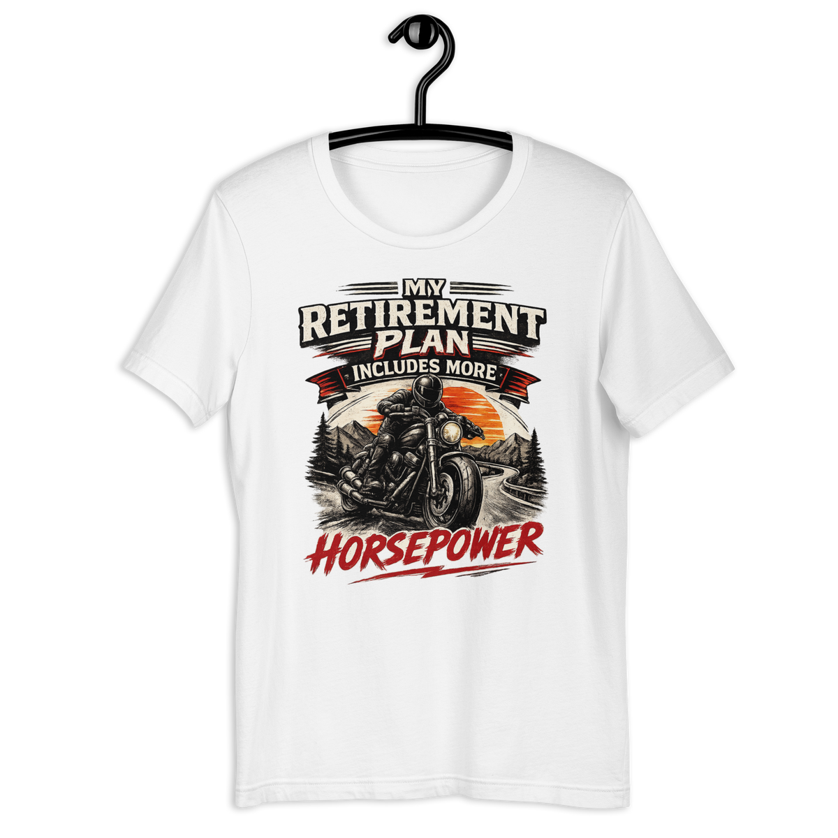 Biker motorcycle graphic t-shirt product image