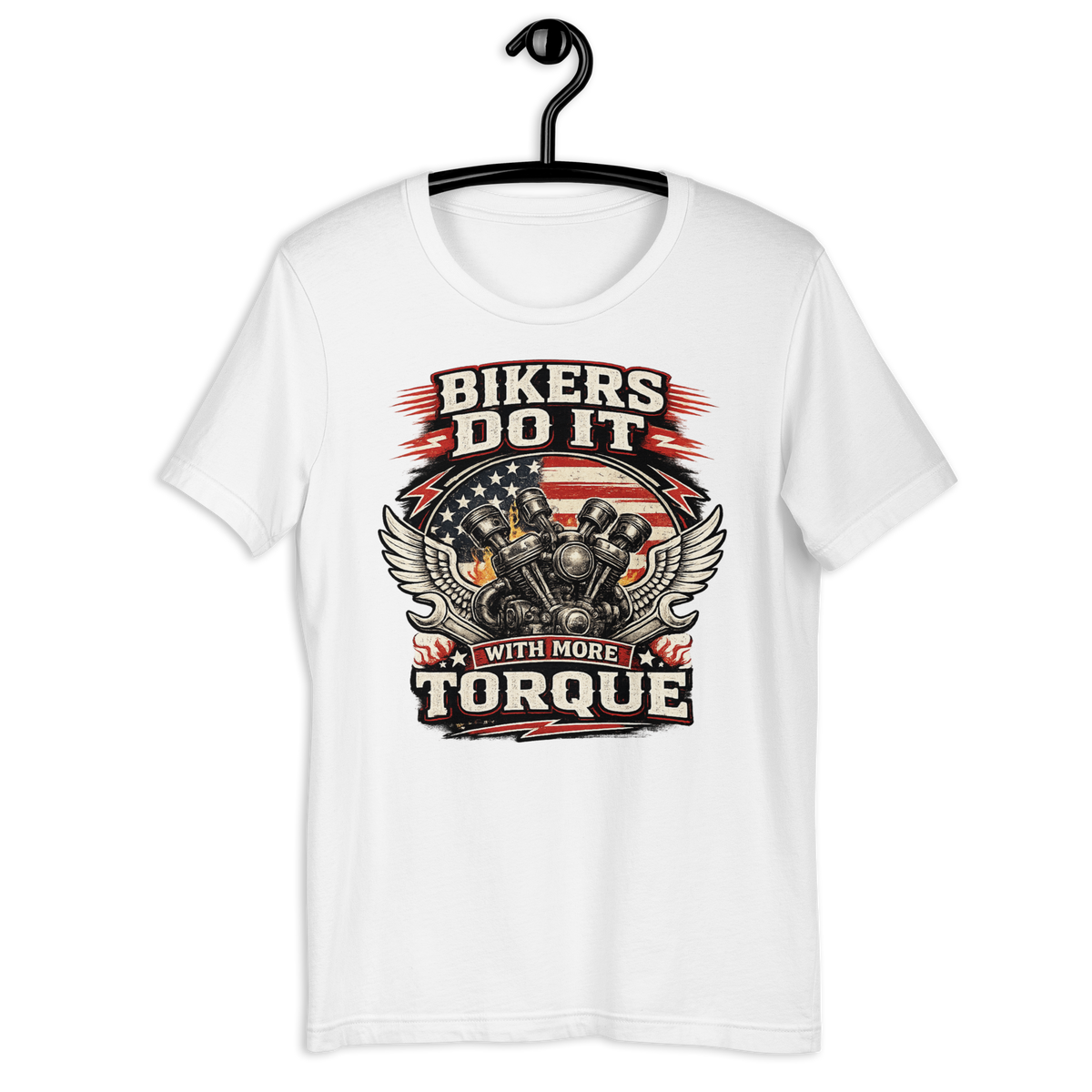 Biker motorcycle graphic t-shirt product image