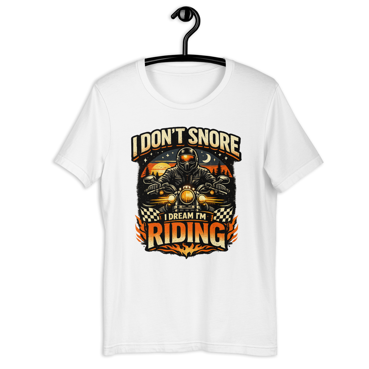 Biker motorcycle graphic t-shirt product image