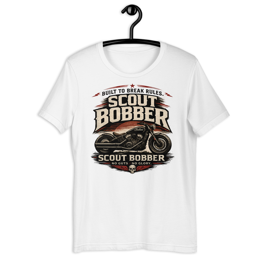 Biker motorcycle graphic t-shirt product image