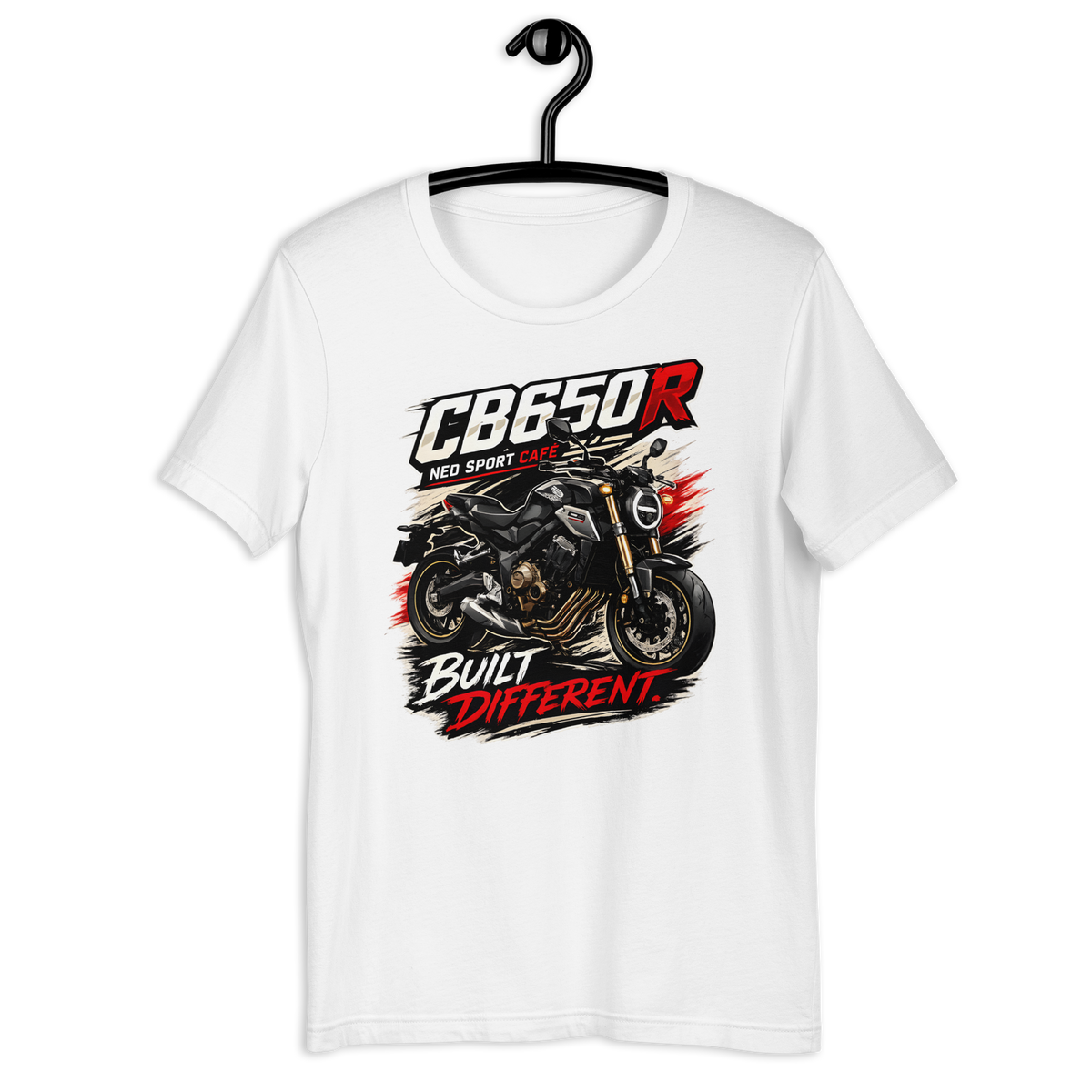 Unisex CB650R Built Different Honda Motorcycle Graphic Tee product image