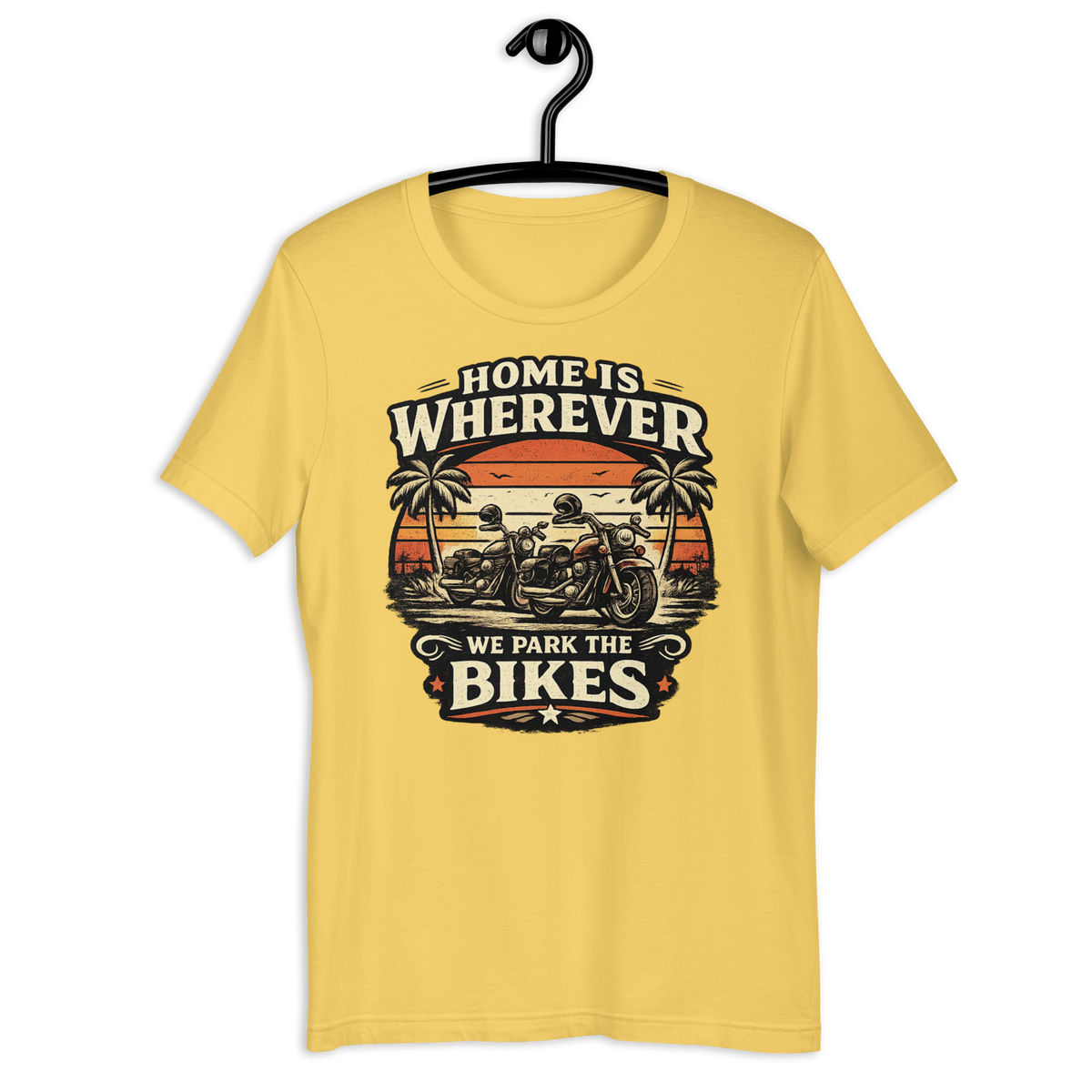 Biker motorcycle graphic t-shirt product image