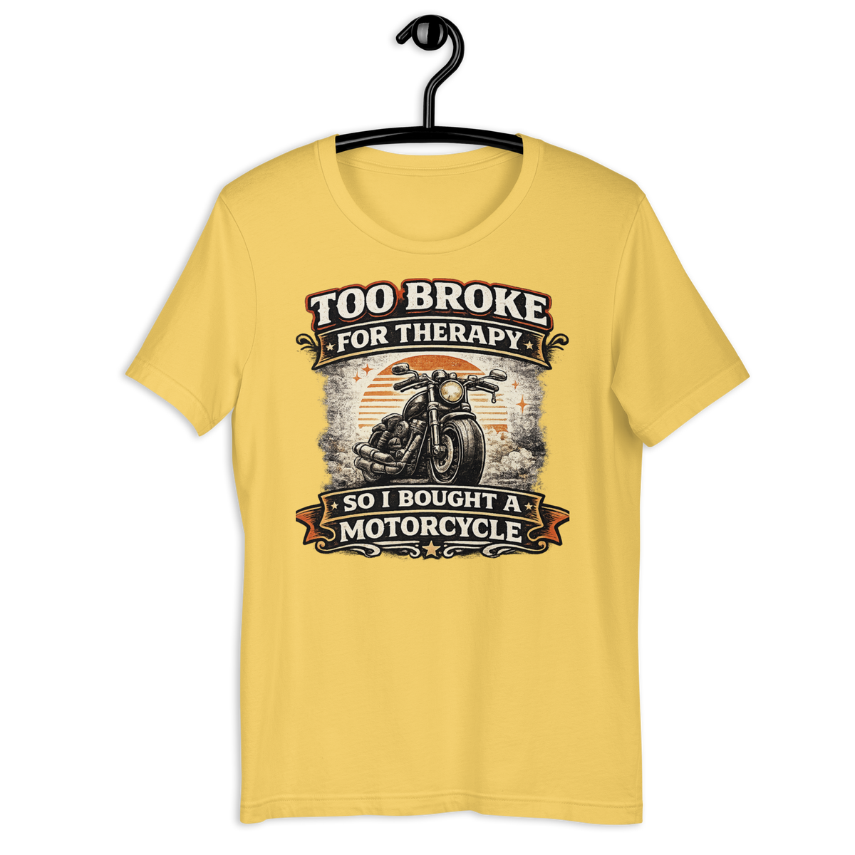 Biker motorcycle graphic t-shirt product image