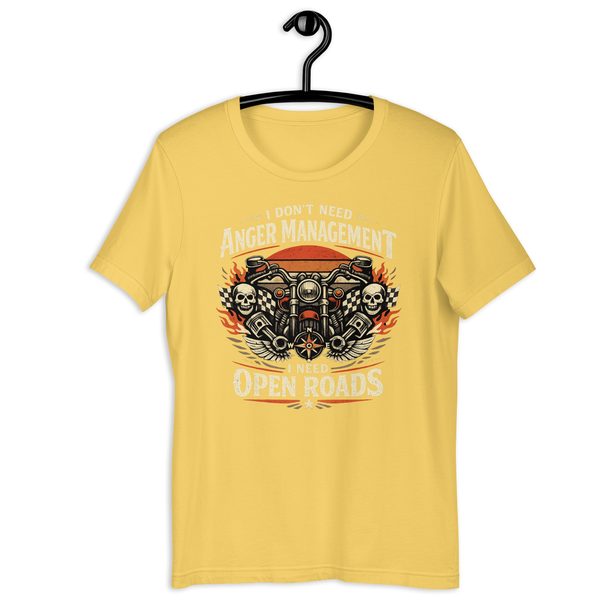 Biker motorcycle graphic t-shirt product image
