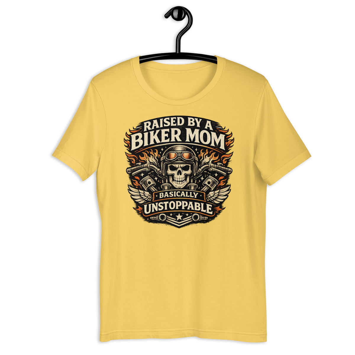 Biker motorcycle graphic t-shirt product image