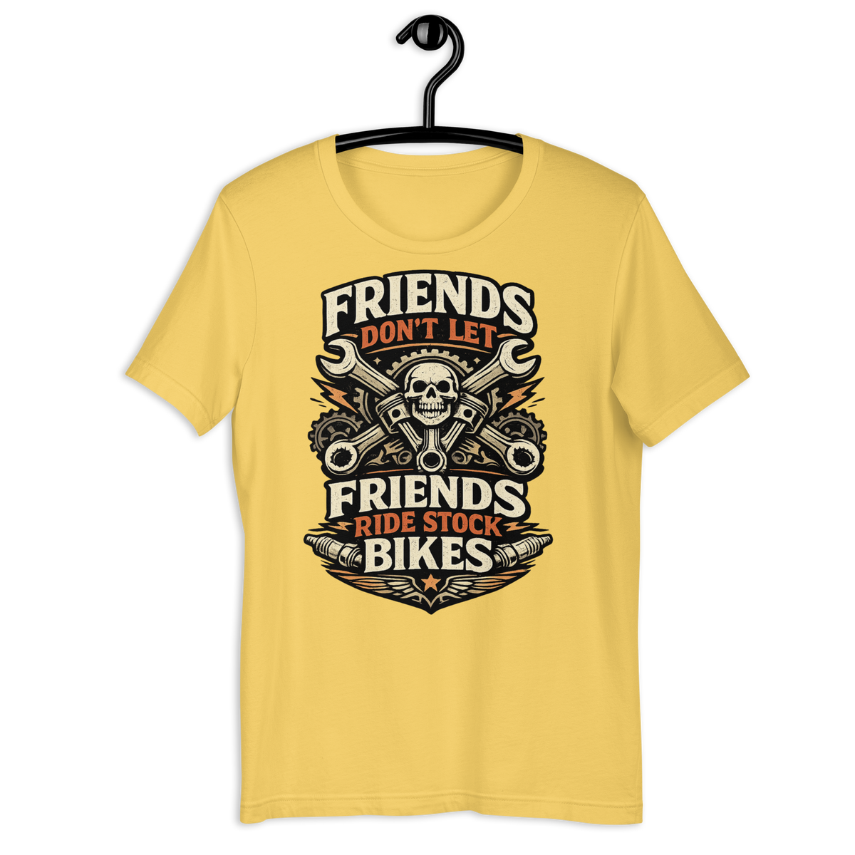 Biker motorcycle graphic t-shirt product image