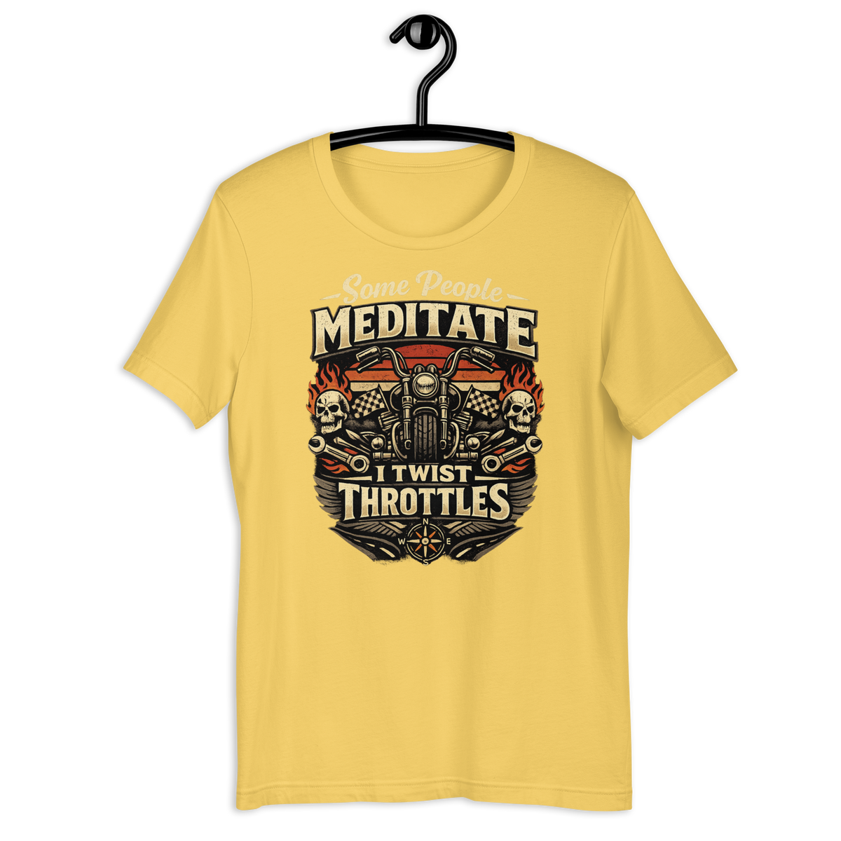 Biker motorcycle graphic t-shirt product image