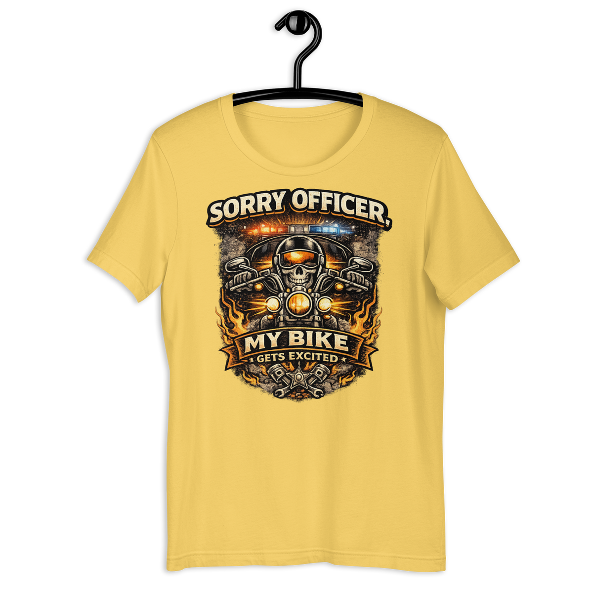 Biker motorcycle graphic t-shirt product image