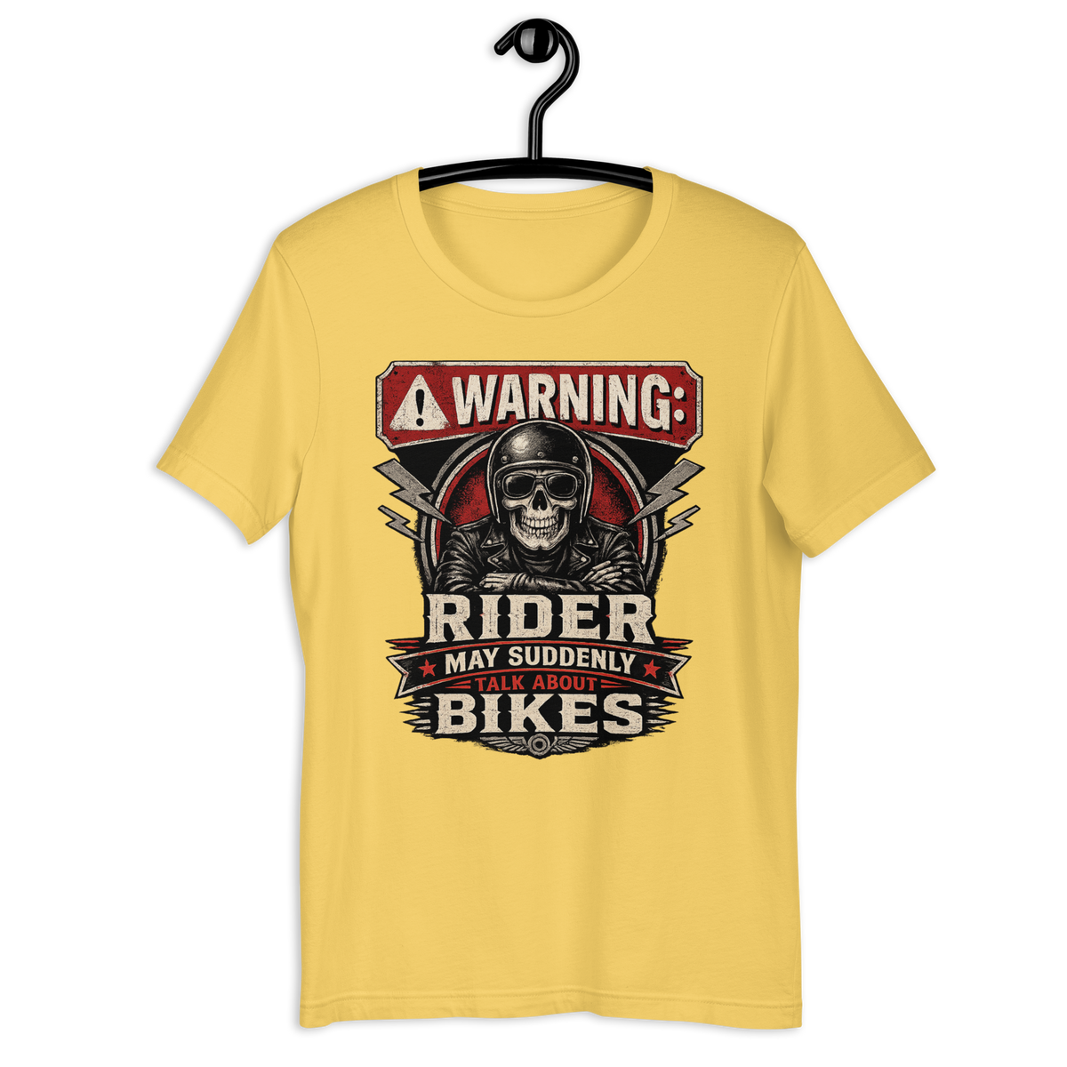 Biker motorcycle graphic t-shirt product image