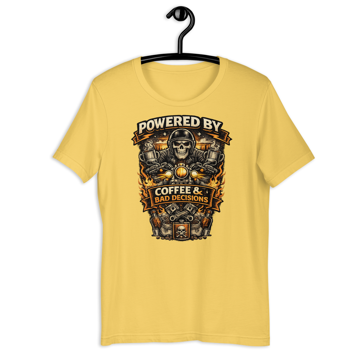 Biker motorcycle graphic t-shirt product image