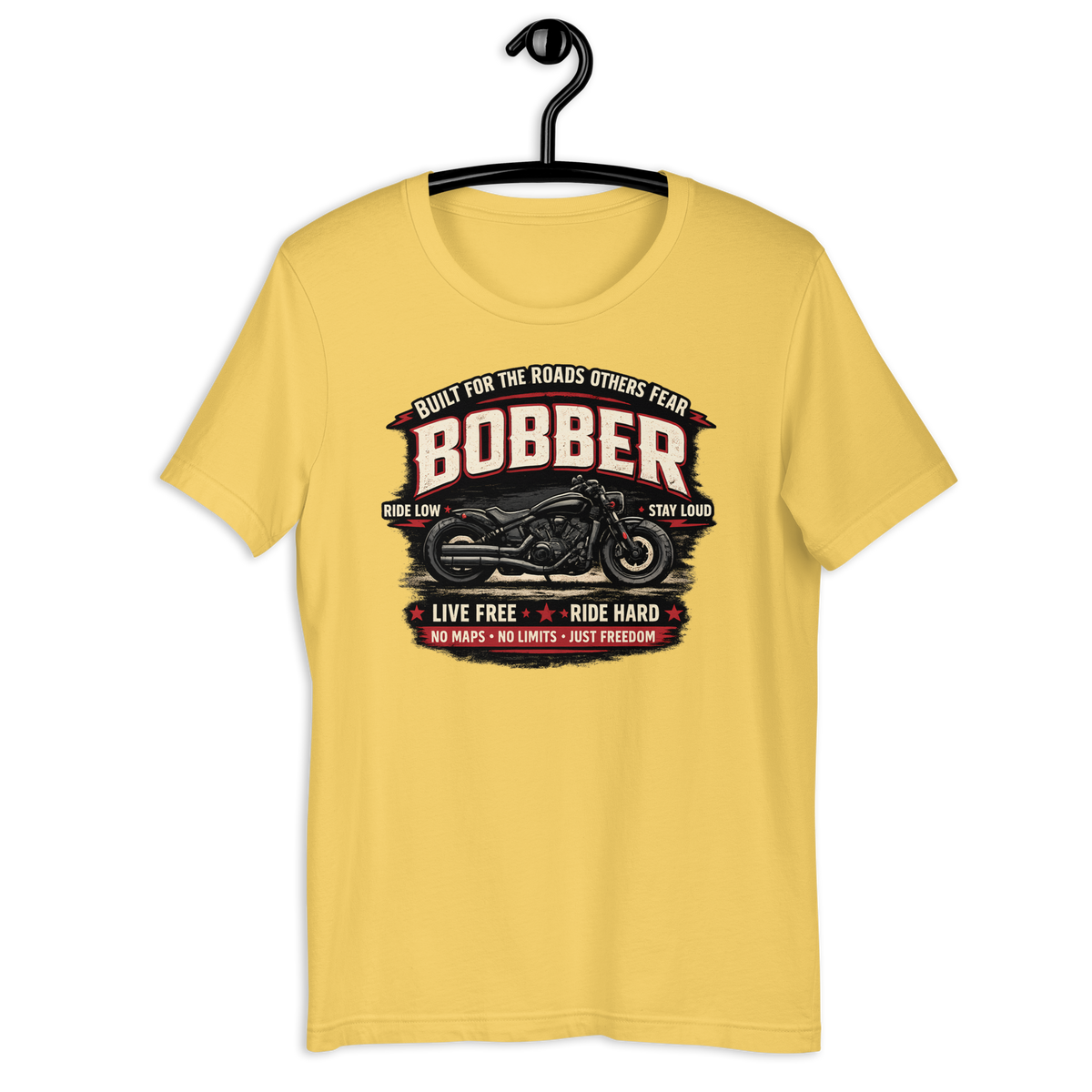 Biker motorcycle graphic t-shirt product image