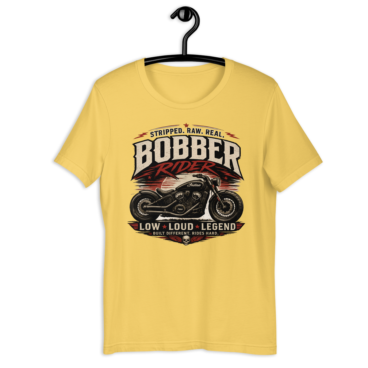Biker motorcycle graphic t-shirt product image
