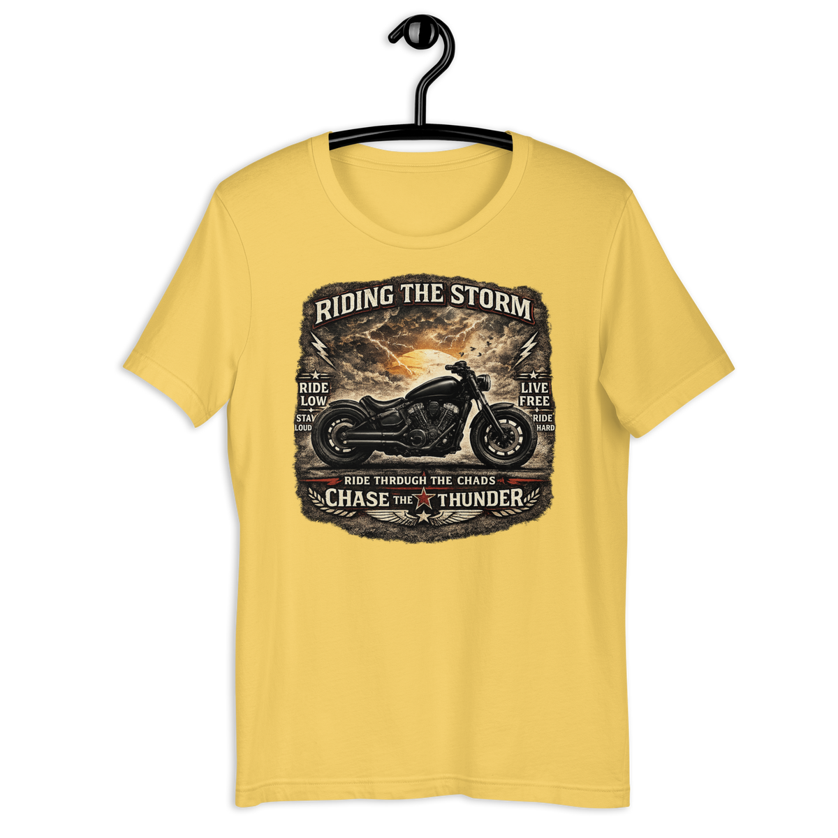 Biker motorcycle graphic t-shirt product image
