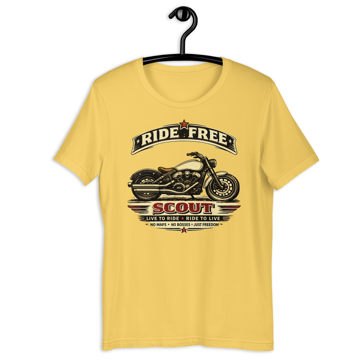 Unisex Indian Scout Ride Free Motorcycle Graphic Tee product image