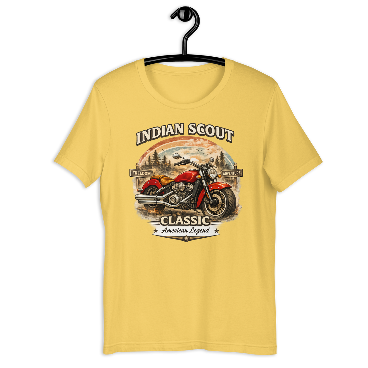 Unisex Indian Scout Classic American Legend Motorcycle Graphic Tee product image