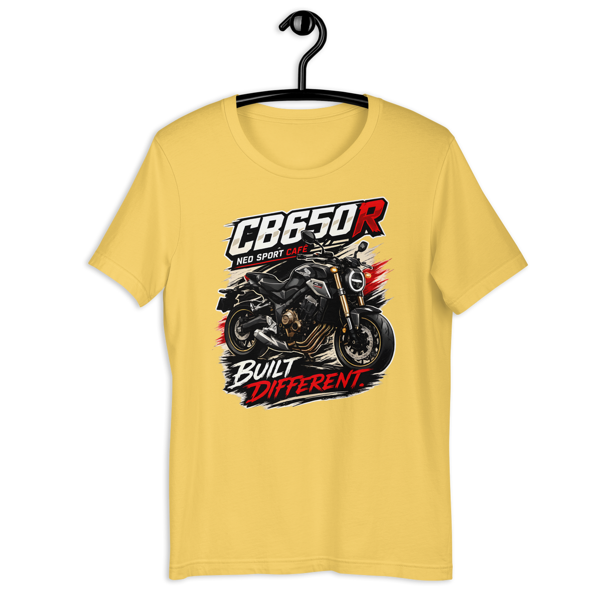 Unisex CB650R Built Different Honda Motorcycle Graphic Tee product image