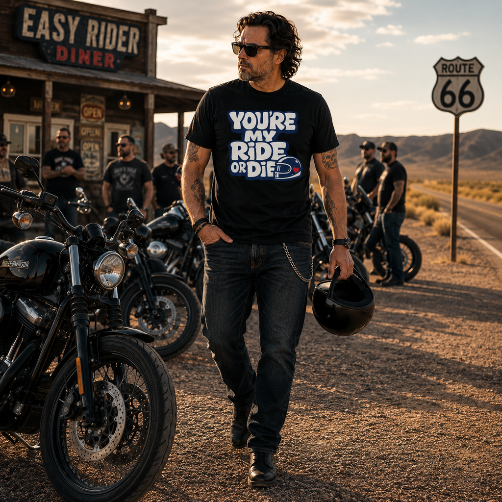 Unisex You're My Ride Or Die Funny Motorcycle Graphic Tee product image